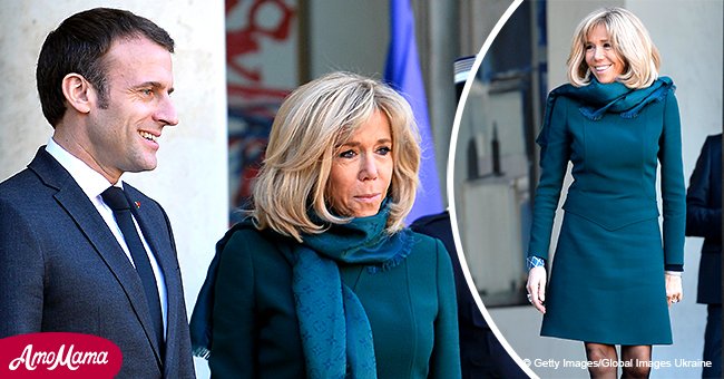 Malgré le gel hivernal, Brigitte Macron dévoile ses jambes en robe courte (photos)