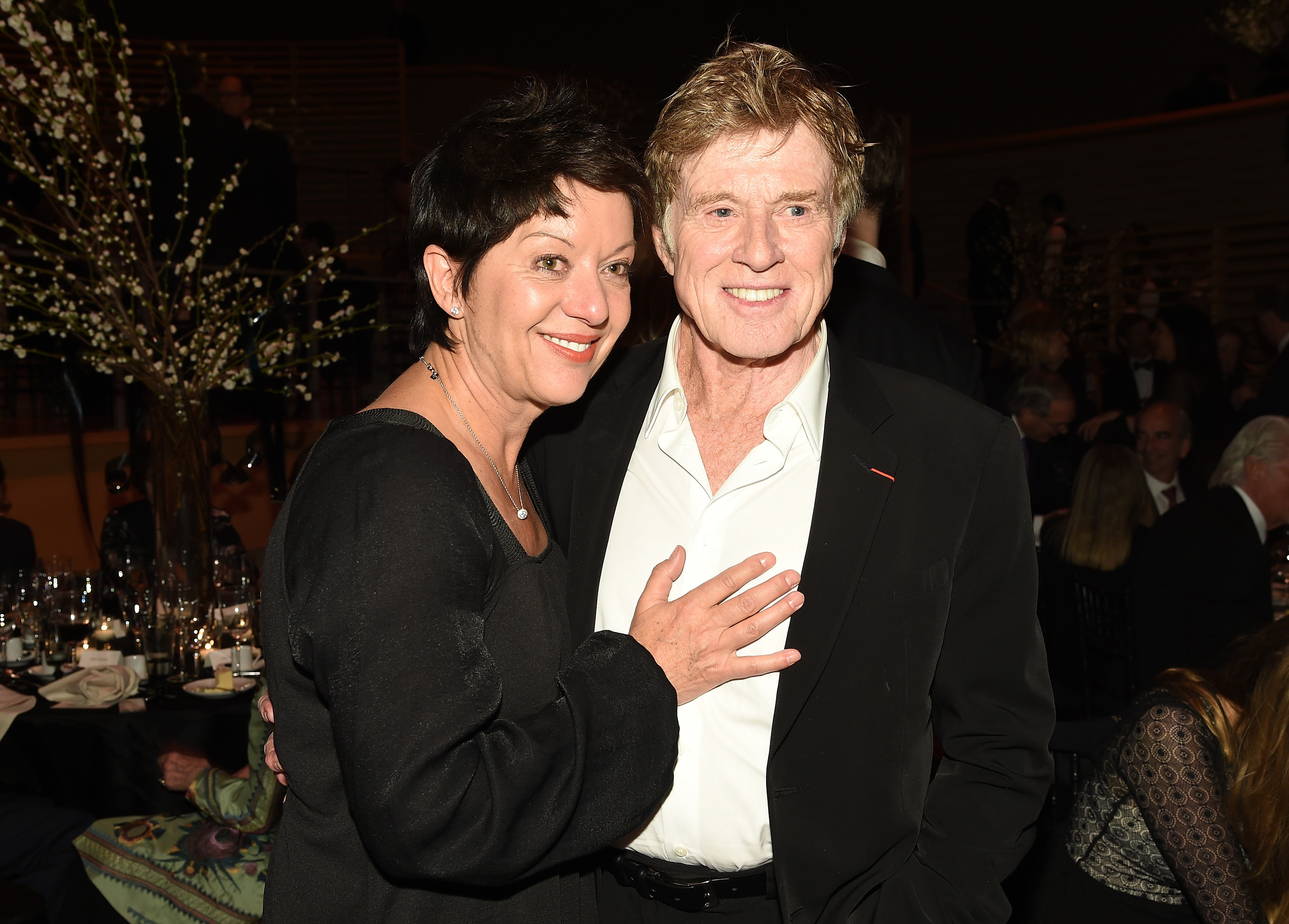 Sibylle Szaggars and Robert Redford at the 42nd Chaplin Award Gala on April 27, 2015, in New York City. | Source: Getty Images