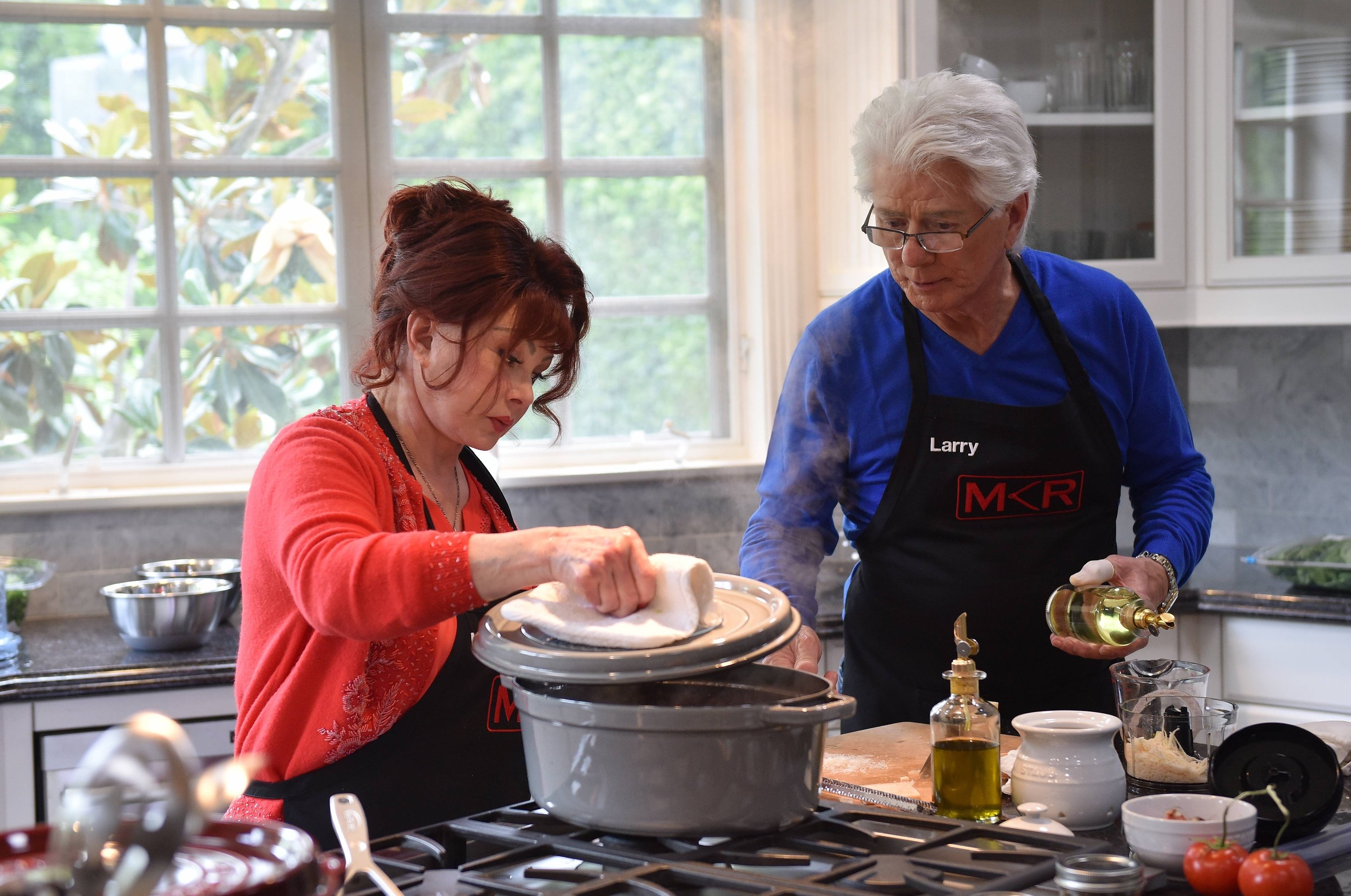  Naomi Judd and Larry Strickland in the Naomi Judd, Brandi Glanville Dinner Parties episode of MY KITCHEN RULES airing Thursday, Jan 19 (9:01-10:00 PM ET/PT) on FOX. | Source: Getty Images