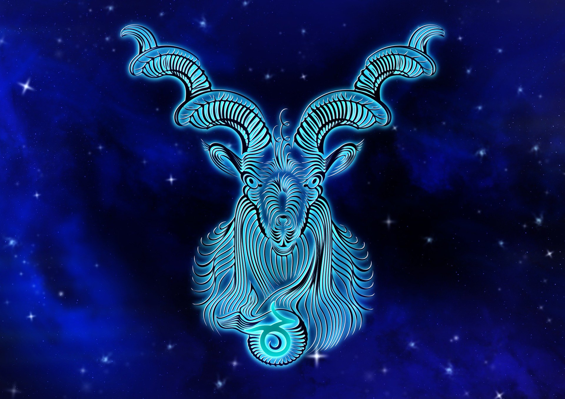 An illustration of a Capricorn star sign | Source: Pixabay 