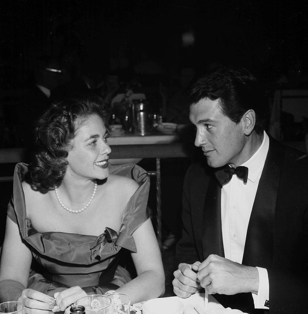 Rock Hudson and Phyllis Gates attend the Screen Directors Dinner on 02 February, 1957 in Los Angeles,California | Photo: Getty Images