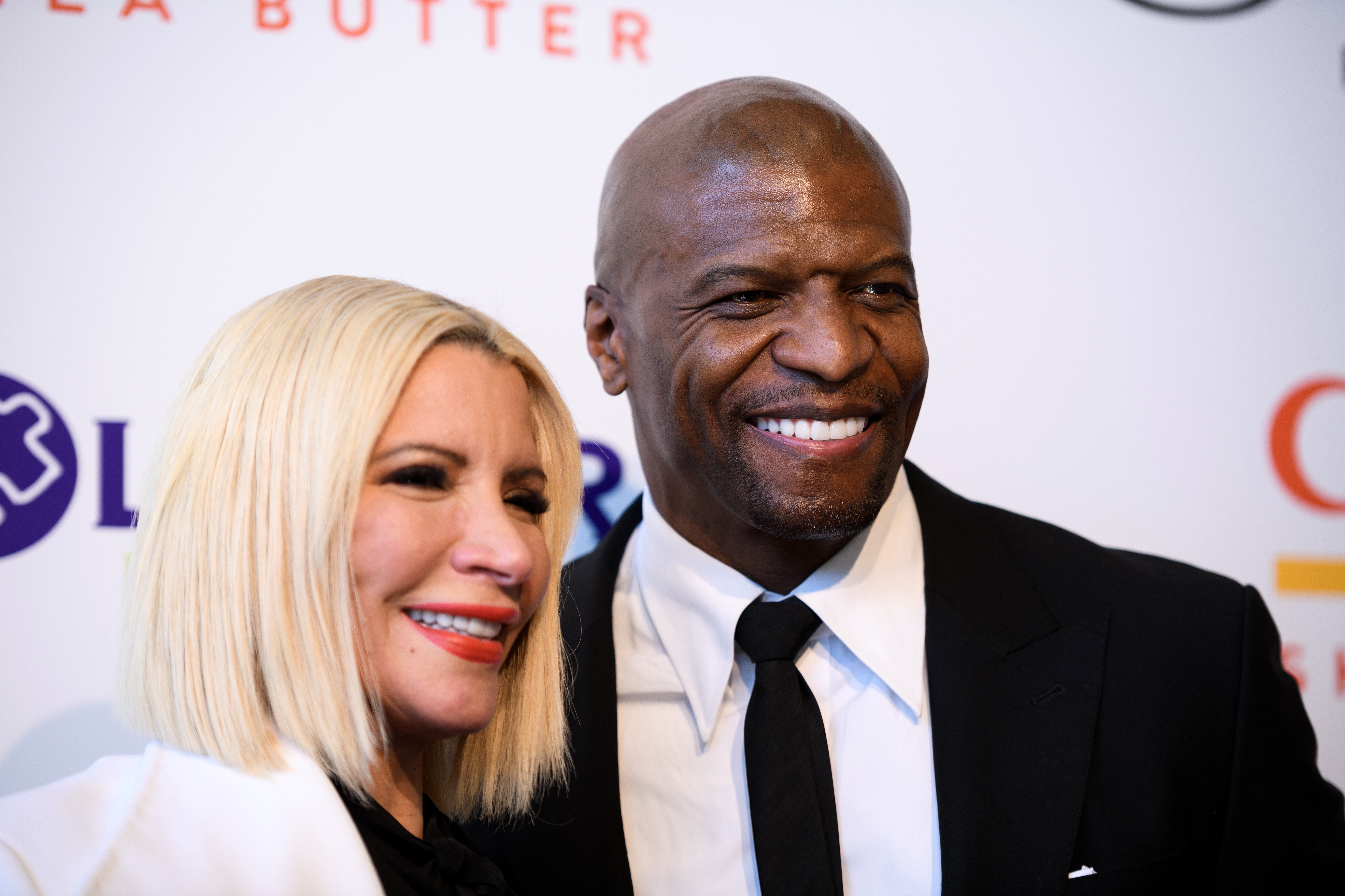 Terry Crews and Rebecca King-Crews attend the 21st Annual NFL Players' Wives Association charity fashion show at Santa Monica Place on February 11, 2022, in Santa Monica, California. | Source: Getty Images