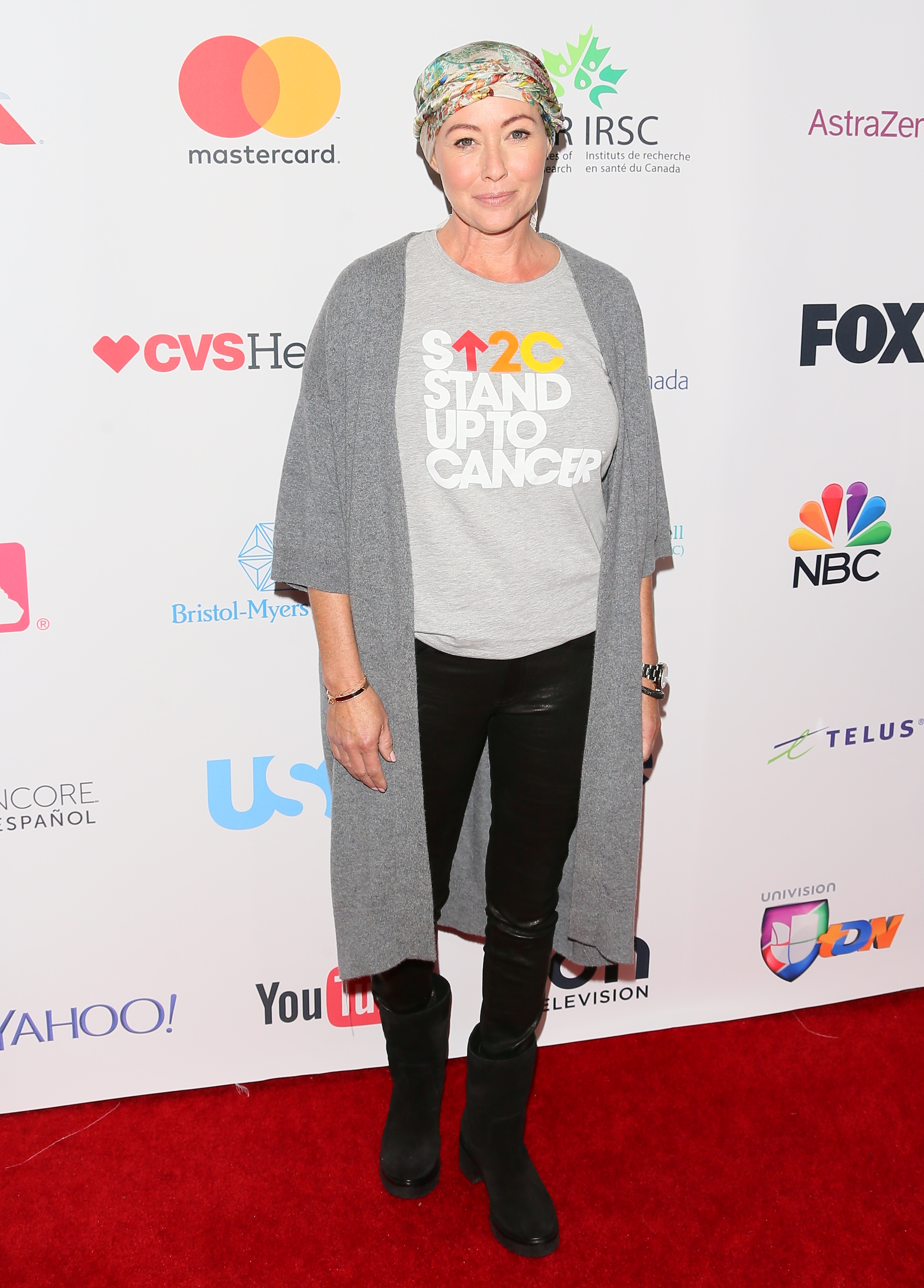 Shannen Doherty at the Hollywood Unites for the 5th Biennial Stand Up To Cancer (SU2C) event in Los Angeles, California on September 9, 2016 | Source: Getty Images