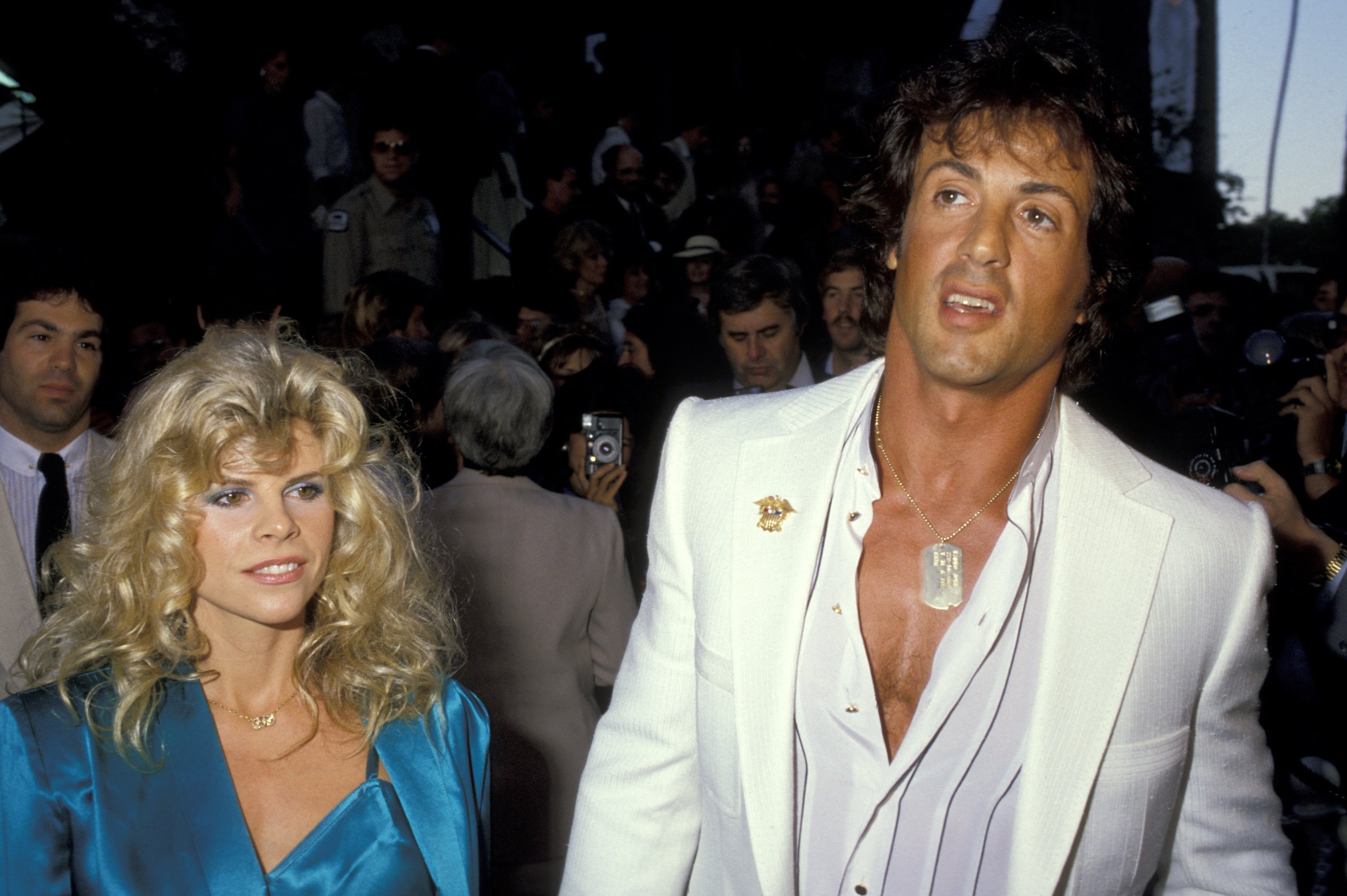 Sylvester Stallone and Sasha Czack Stallone at the "Ghostbusters" Los Angeles Premiere at Avco Theaters in Westwood, California, United States. | Source: Getty Images