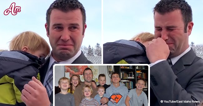 Devastated widow with 7 children bursts into tears upon receiving $10,000 from 'Secret Santa'