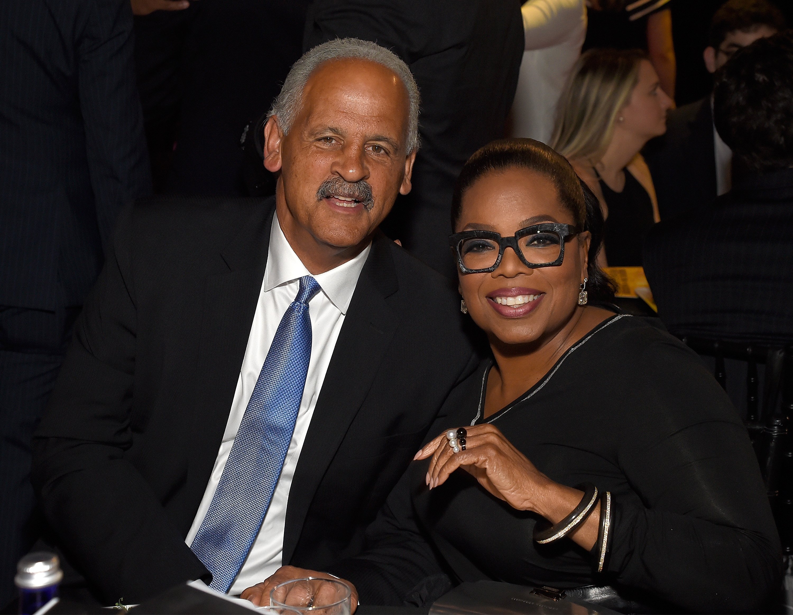 Stedman Graham and Oprah Winfrey attend The Robin Hood Foundation's 2018 benefit at Jacob Javitz Center on May 14, 2018 | Source: Getty Images