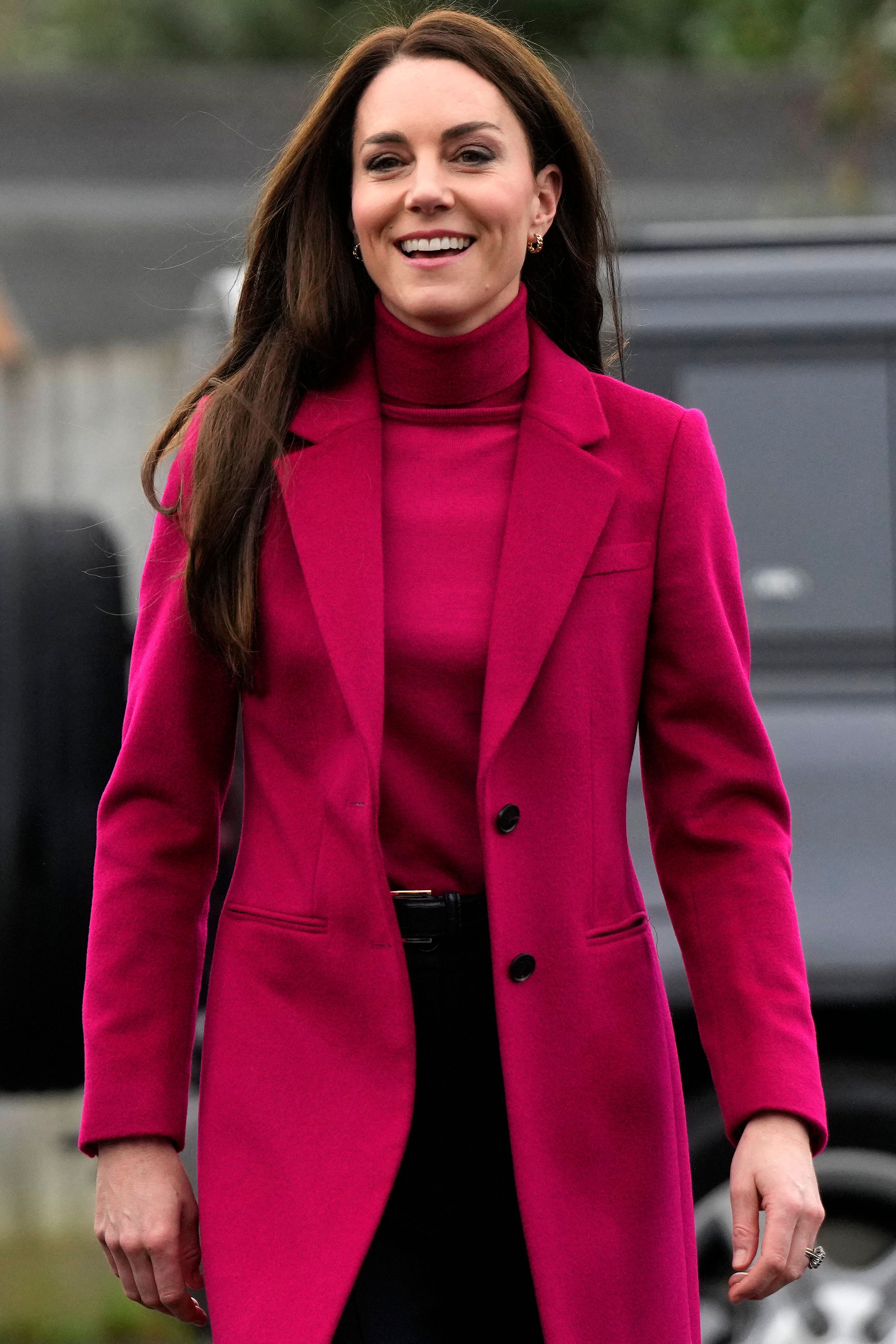 Catherine, Princess of Wales arrives to visit the Windsor Foodshare, in Windsor, on January 26, 2023. | Source: Getty Images