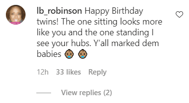 A comment on Mo'Niques Instagram page wishing her sons a happy birthday | Photo: Instagram/therealmoworldwide