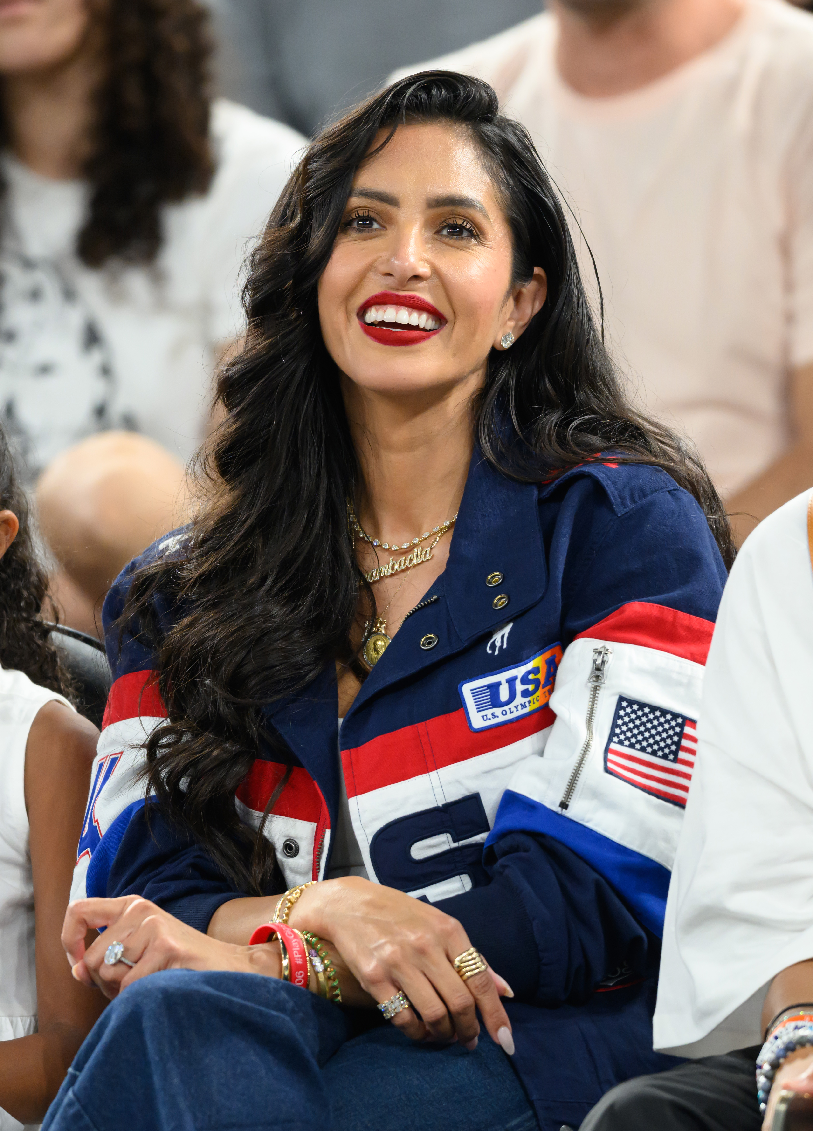 Vanessa Bryant attends the women's basketball semi-final match between Team USA and Team Australia on August 9, 2024 | Source: Getty Images