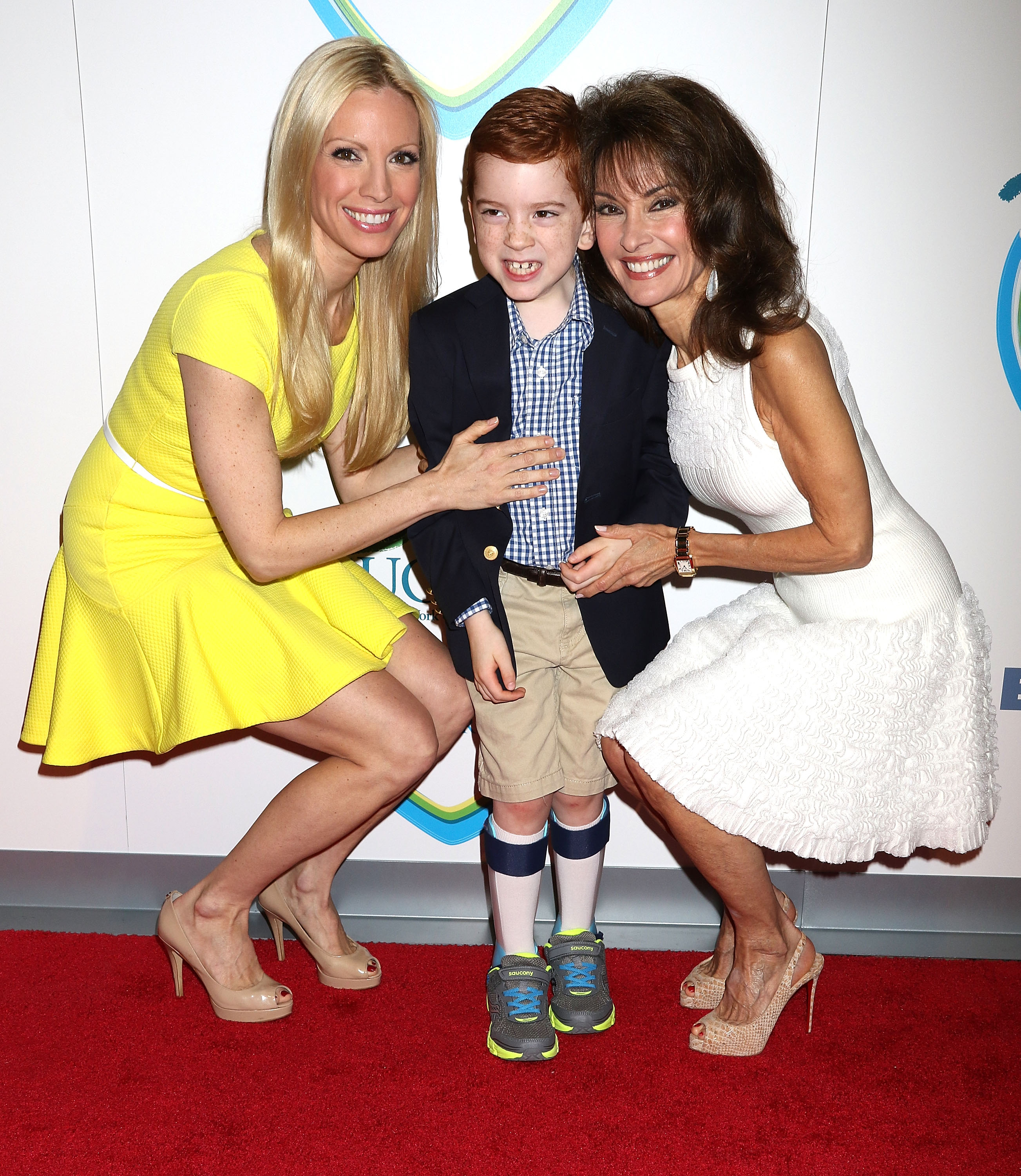 Susan Lucci (R) with daughter Liza Huber and grandson Brendan Hesterberg attend 15th Annual Women Who Care Awards Luncheon at Cipriani 42nd Street, on May 9, 2016, in New York City. | Source: Getty Images