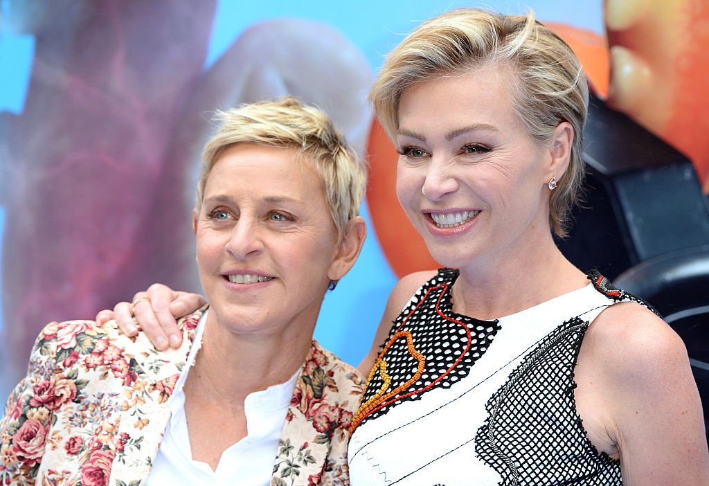 Ellen DeGeneres and Portia de Rossi attend the UK Premiere of "Finding Dory" on July 10, 2016, in London, England. | Source: Getty Images.