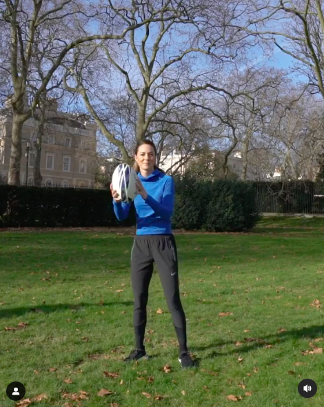 Princess Catherine tossing a rugby ball to different players in a video montage, posted on February 2, 2022. | Source: Instagram/princeandprincessofwales