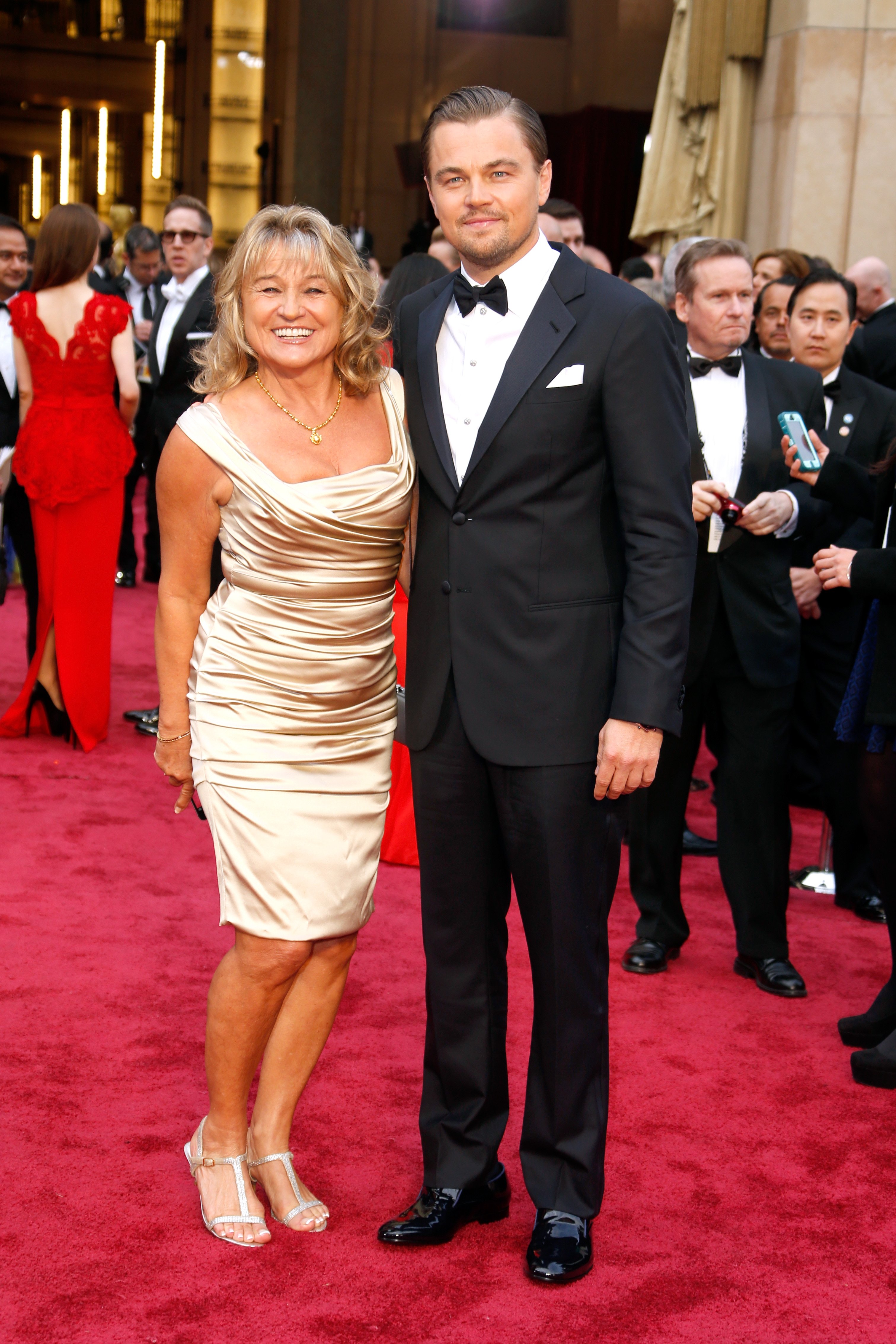 Irmelin Indenbirken and Leonardo DiCaprio attend the 86th Oscars held at Hollywood & Highland Center on March 2, 2014 in Hollywood, California | Source: Getty Images