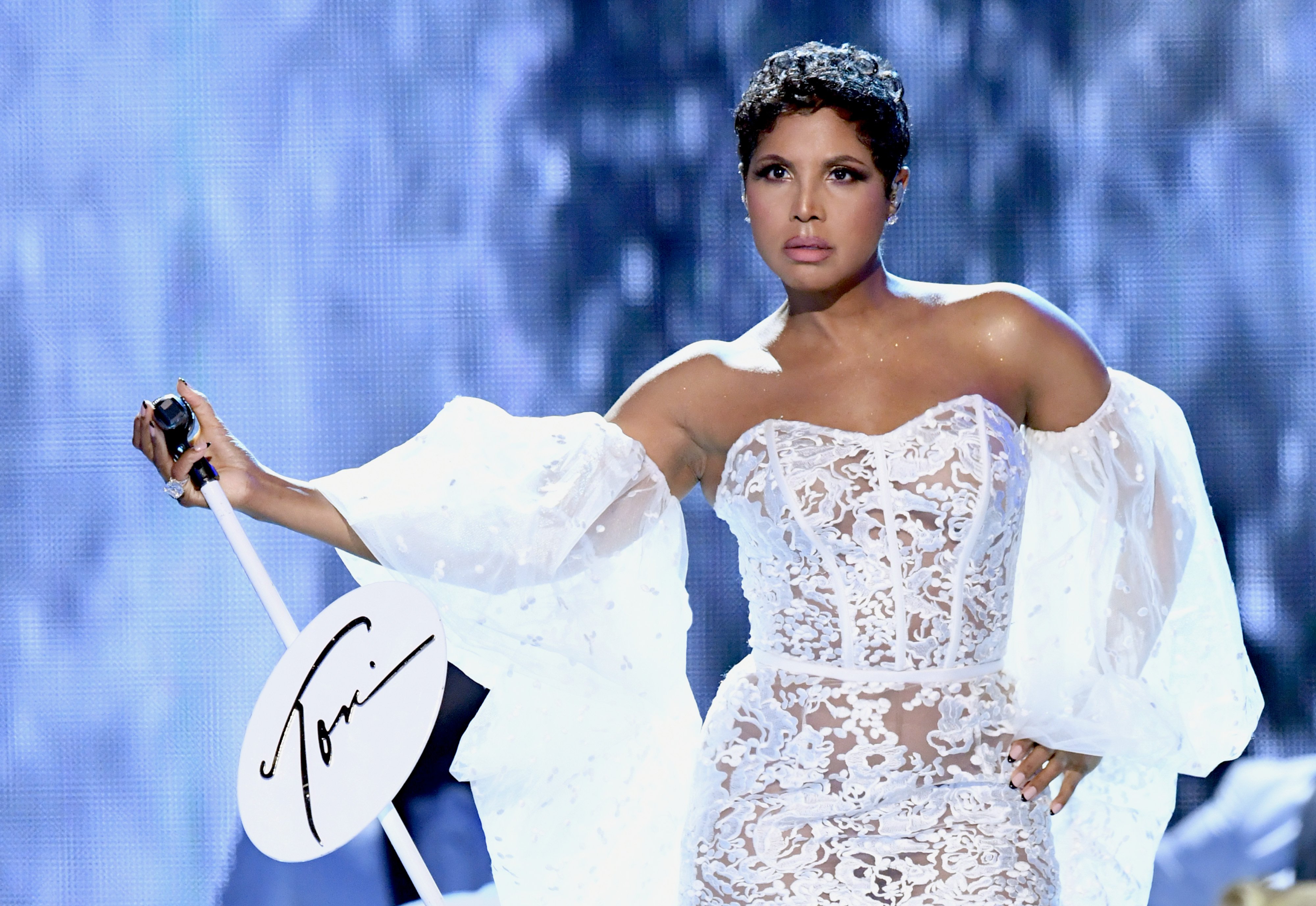 Toni Braxton performs at the 2019 American Music Awards at Microsoft Theate...