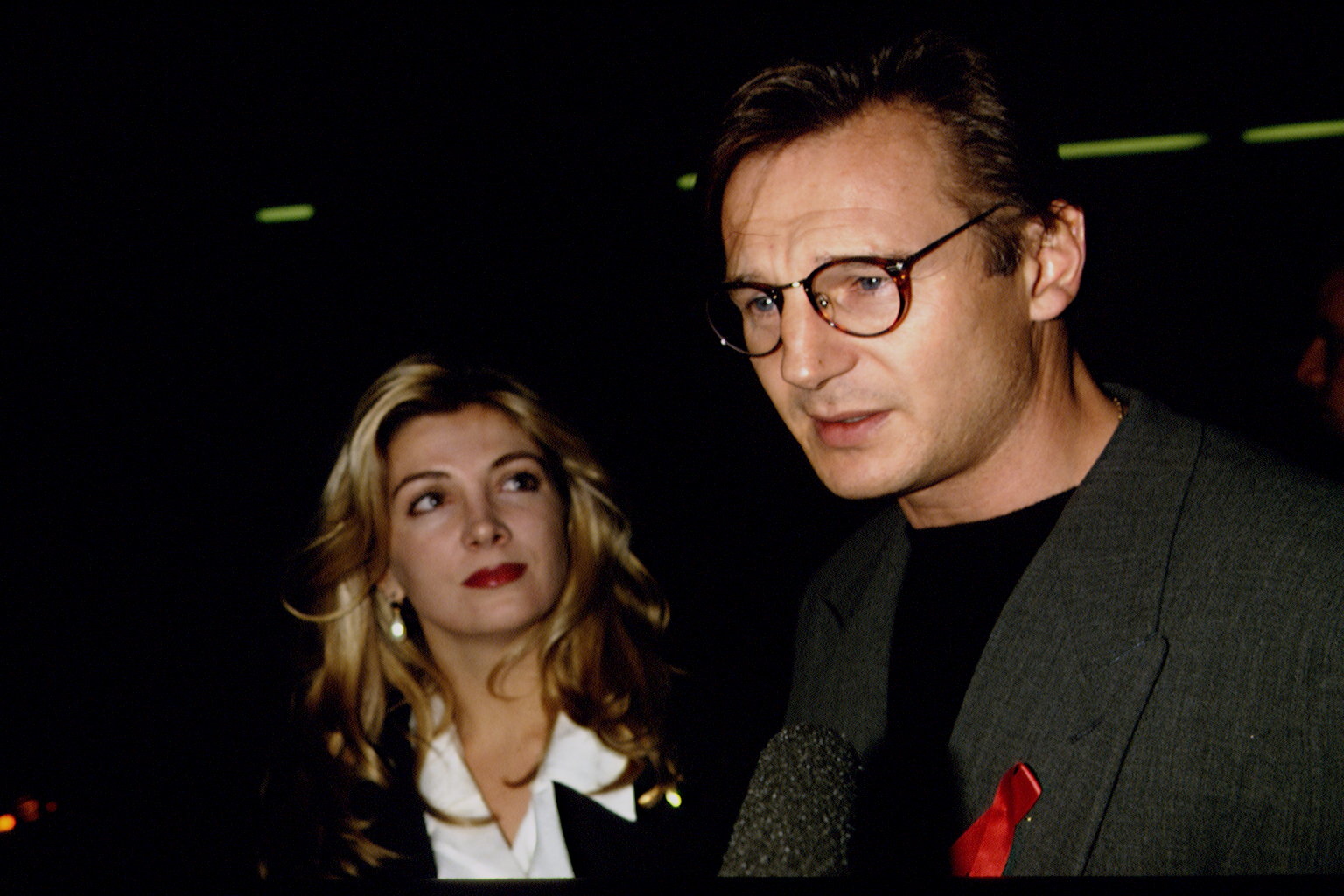Natasha Richardson and Liam Neeson at the premiere of "Schindler's List" in 1993. | Source: Getty Images