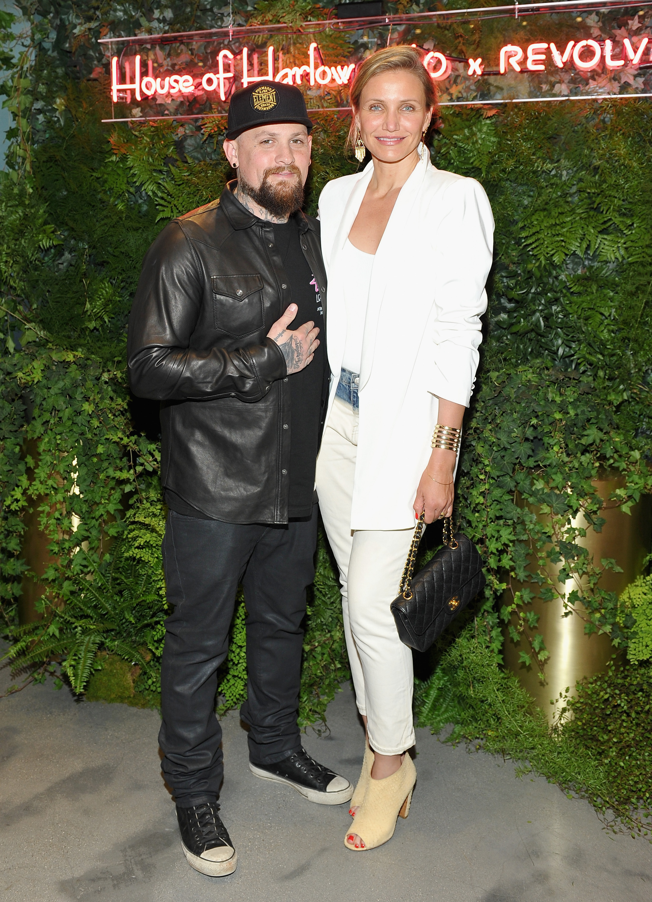Benji Madden and Cameron Diaz at the House of Harlow 1960 x REVOLVE event in Los Angeles, California on June 2, 2016 | Source: Getty Images