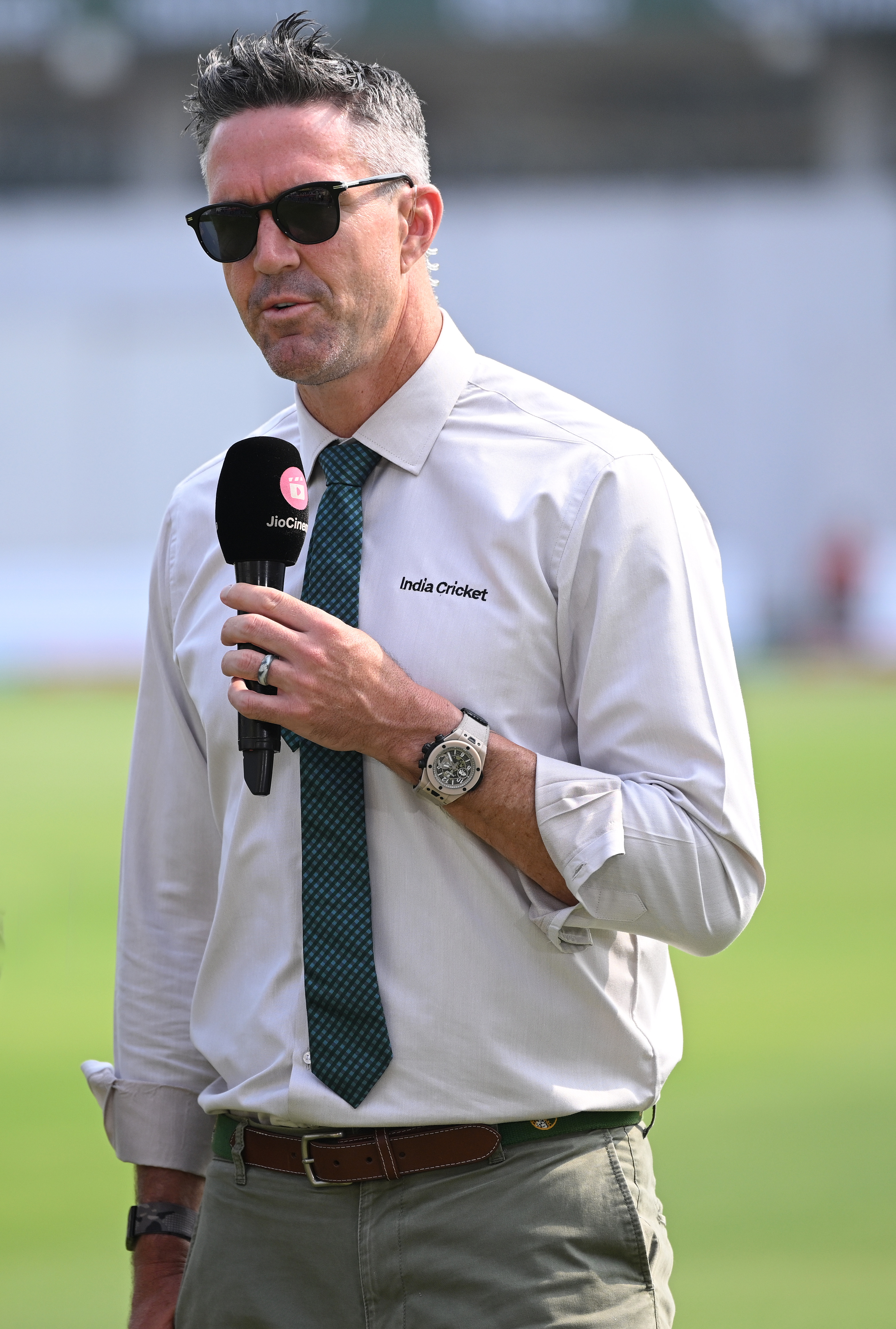 Kevin Pietersen at day three of the 2nd Test Match between India and England at ACA-VDCA Stadium on February 04, 2024 | Source: Getty Images