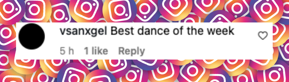 Fan comment about a performance on "Dedication Night" of "DWTS," posted on October 15, 2025. | Source: Instagram/dancingwiththestars