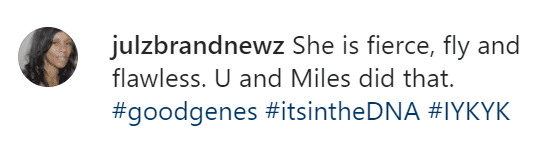 A fan's comment about Evie | Photo: Instagram/carly.olivia