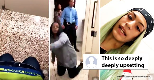 Outrage as video shows teachers forcefully opening toilet door on transgender teenager