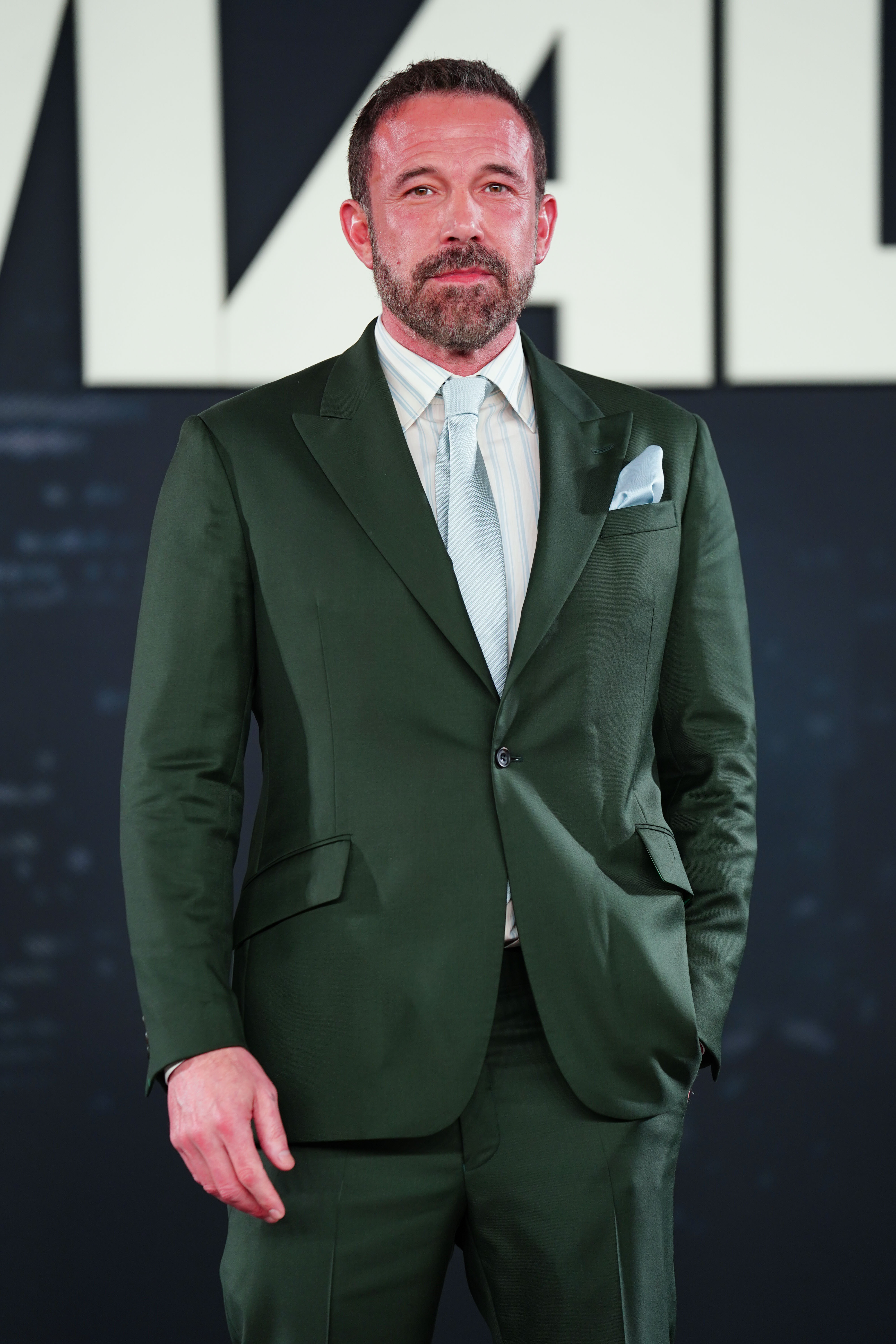 Ben Affleck poses during the red carpet and fan event of the movie "Animals" at Centro Comercial Mitikah on October 4, 2026 in Mexico City, Mexico. | Source: Getty Images