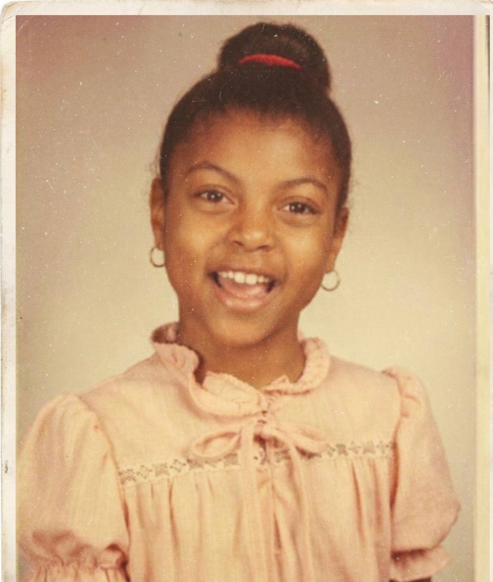 The actress as a little girl; photo enhanced by Gemini, posted on May 13, 2021. | Sources: Facebook/Taraji P. Henson | Gemini