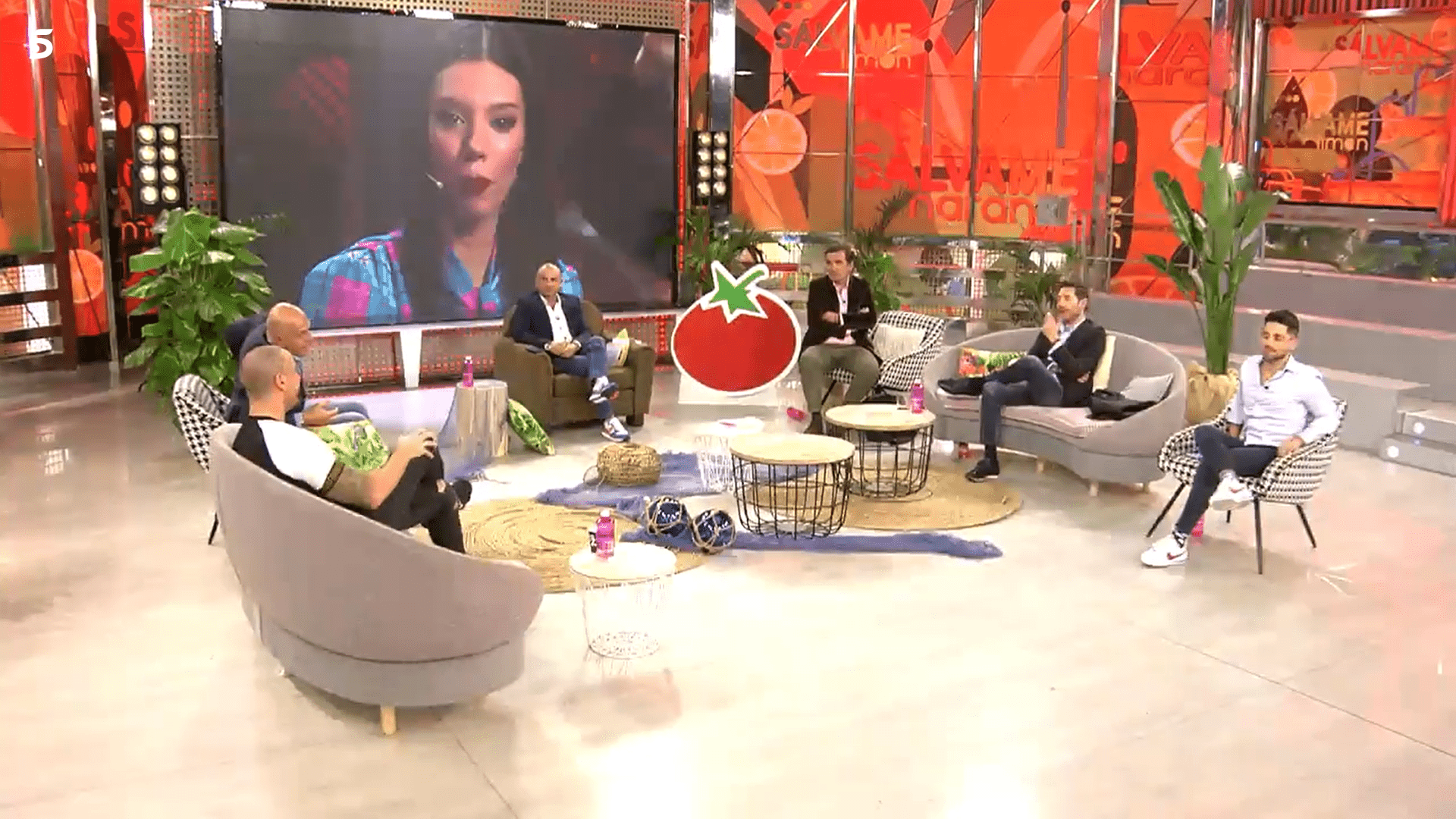 Los colaboradores en el plató de "Sálvame". | Foto: Telecinco