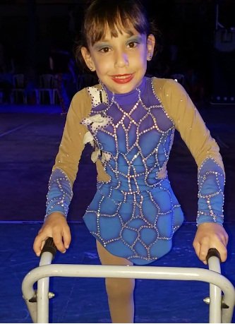 Milagros participa en competencias internacionales de patinaje. | Foto: Facebook/Infobae