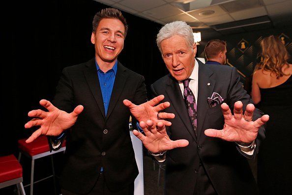 Alex Trebek with "Jeopardy!" champion James Holzhauer at the 2019 NHL Awards | Photo: Getty Images