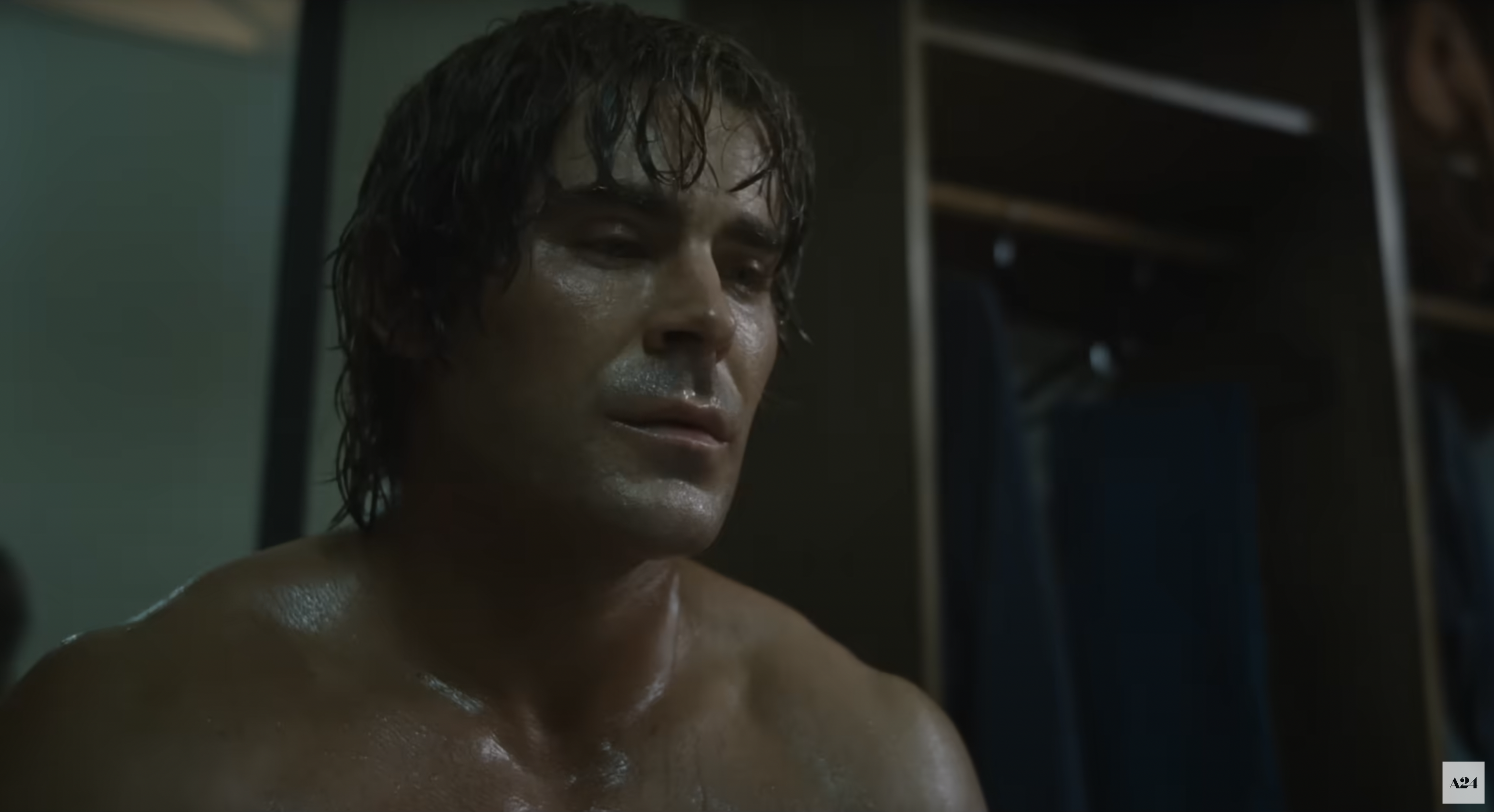 Zac Efron in a scene from the trailer of "The Iron Claw" published on October 11, 2023 | Source: youtube/a24