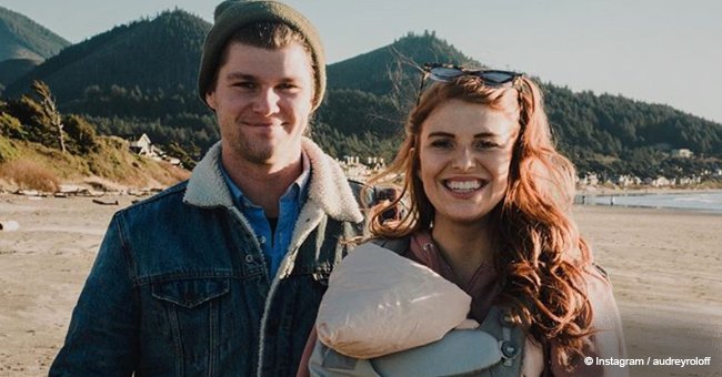 Audrey Roloff shares sweet photo of husband with undressed baby in red cowboy boots 