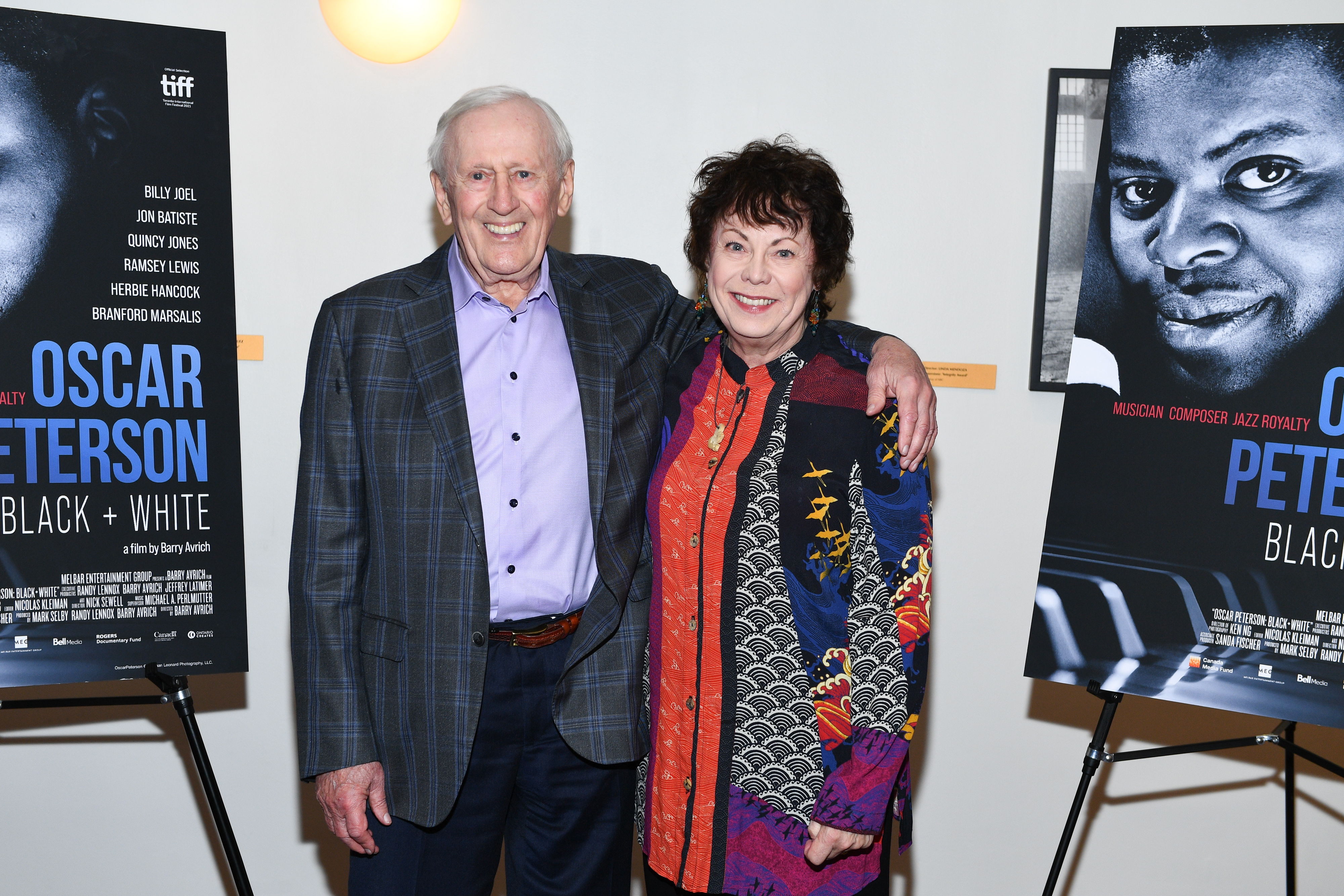 Len and Heather Summerhayes Cariou at the "Oscar Peterson: Black + White" screening at DGA Theater on September 19, 2022, in New York. | Source: Getty Images