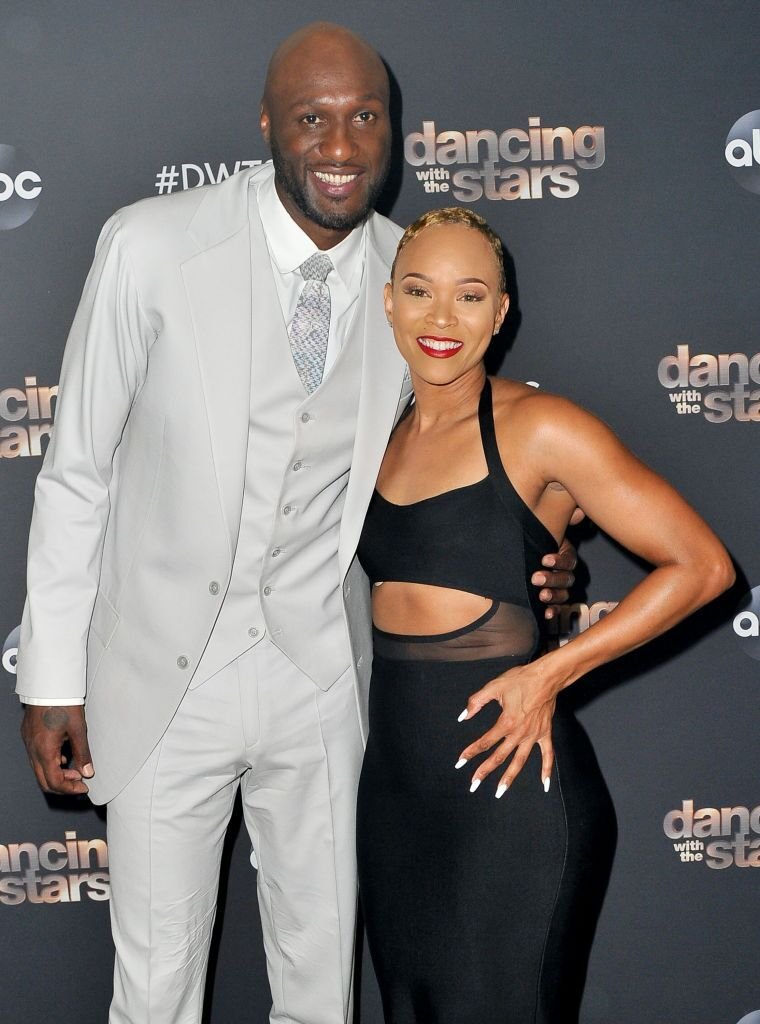 Lamar Odom and Sabrina Parr at the "Dancing With The Stars" premiere/ Source: Getty Images