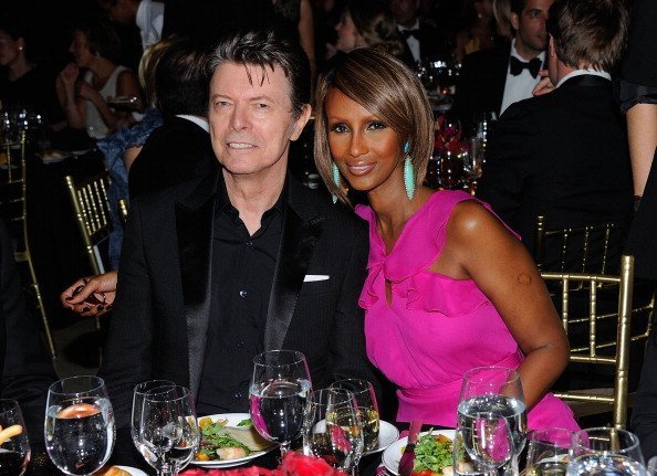 David Bowie and Iman at Cipriani Wall Street on April 28, 2011 in New York City. | Photo: Getty Images