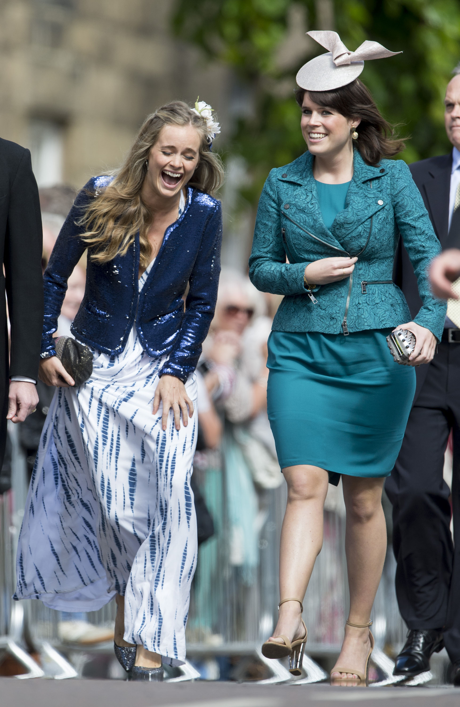Cressida Bonas and Princess Eugenie attend the wedding of Melissa Percy and Thomas van Straubenzee at Alnwick Castle on June 22, 2013 in Alnwick, England. | Source: Getty Images