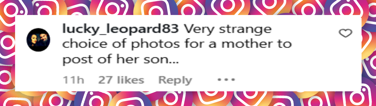 A netizen's comment about Cruz Beckham's photo featured in Victoria Beckham's vacation post, dated August 10, 2025 | Source: Instagram/victoriabeckham