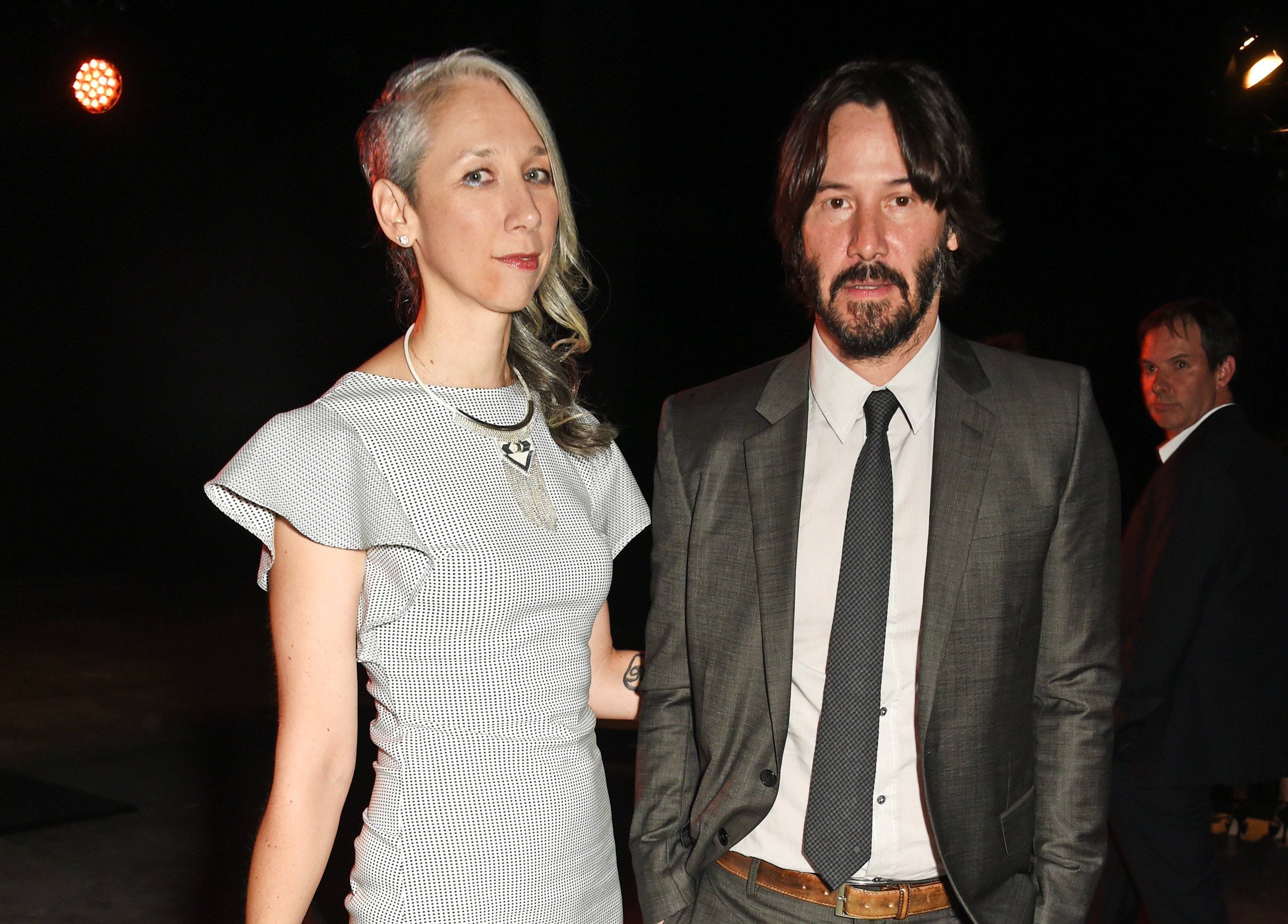 Keanu Reeves and rumoured girlfriend, artist Alexandra Grant at the UNAIDS Gala during Art Basel 2016 in Basel, Switzerland. | Photo: Getty Images 