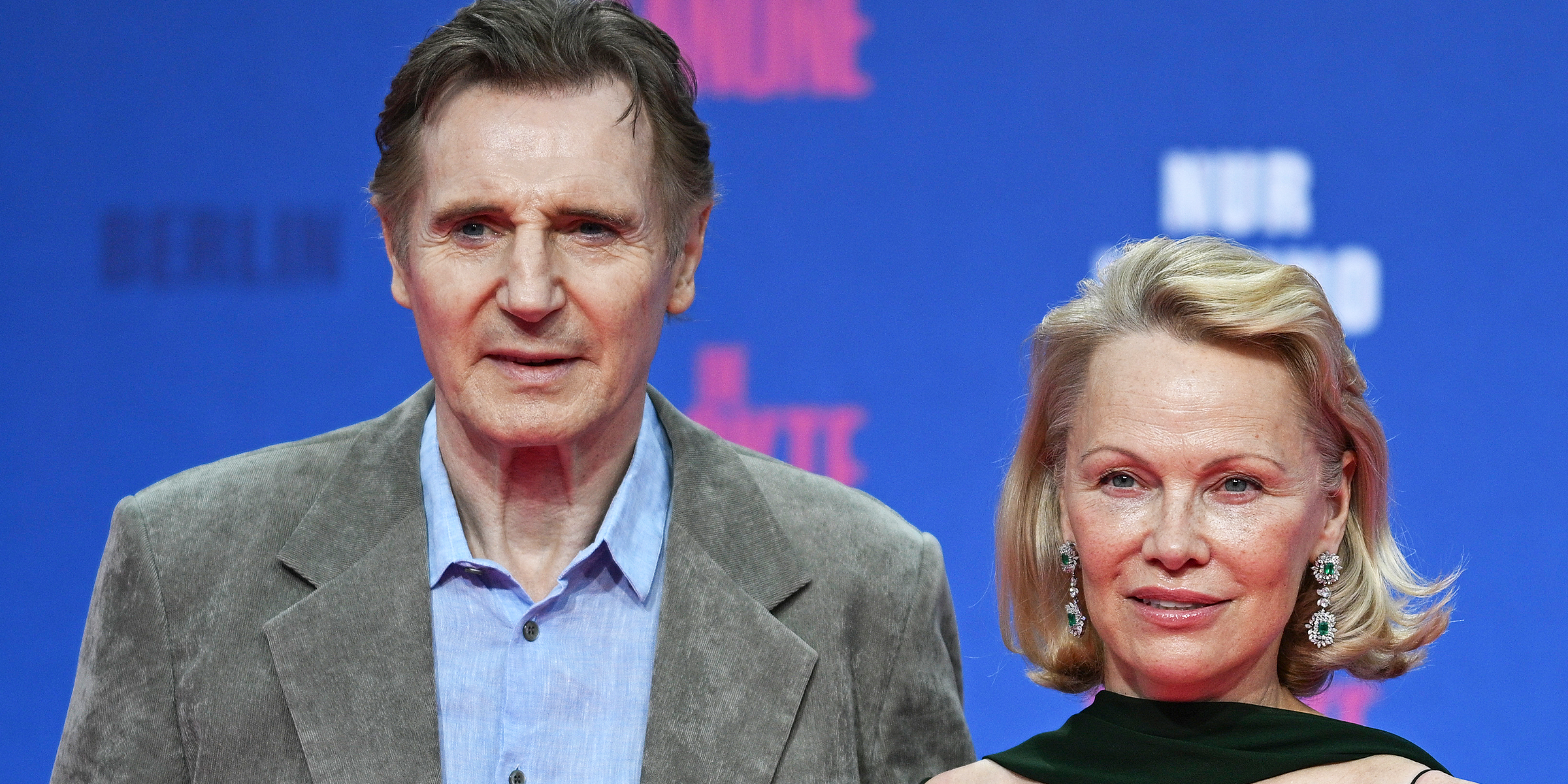 Liam Neeson and Pamela Anderson | Source: Getty Images