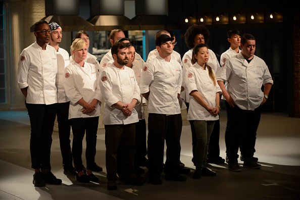 Aaron Grissom with the other chefs during the Season 12 of "Top Chef." | Photo: Getty Images