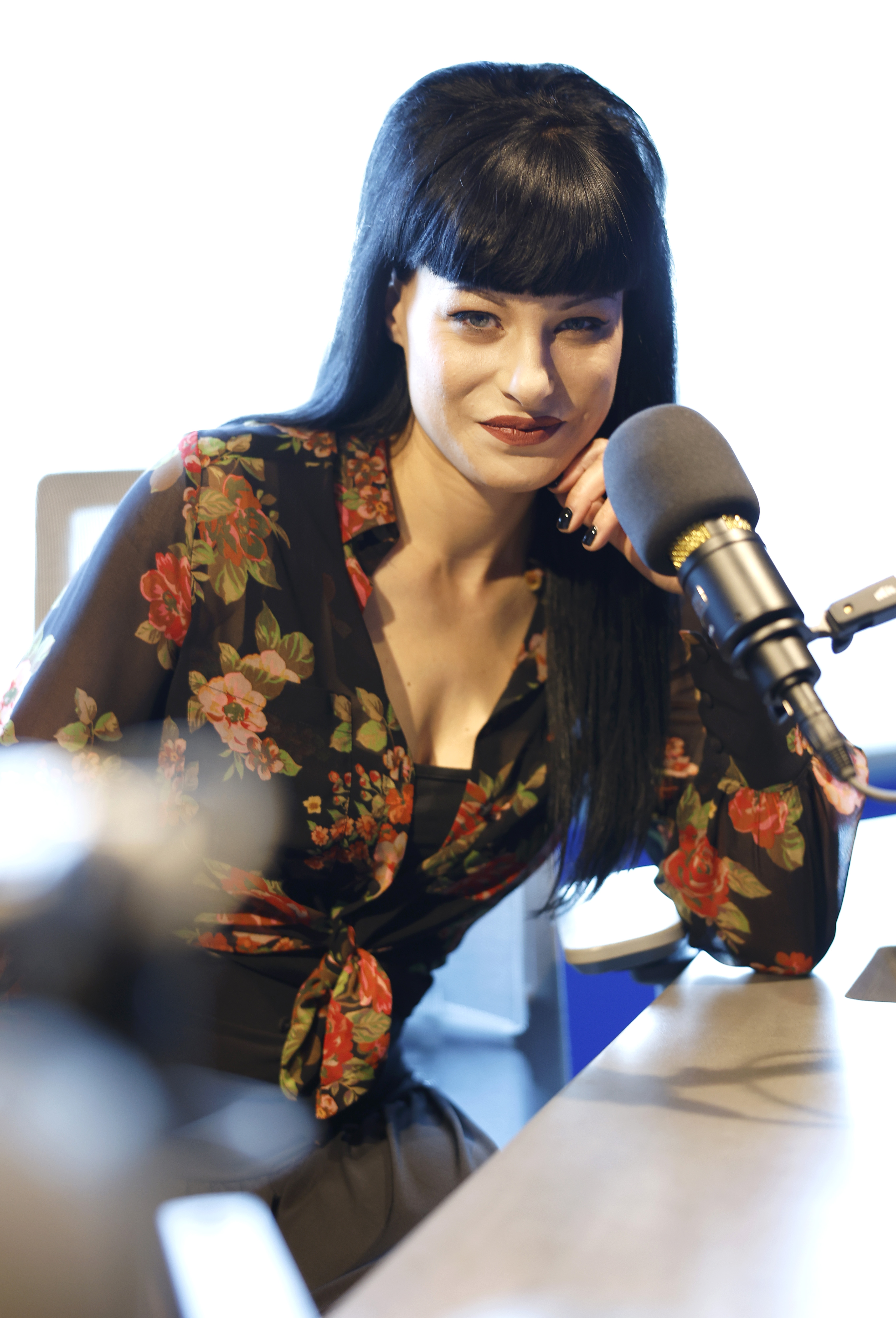 Olivia Jean appears at SiriusXM Studios in Nashville in October 2023. In her divorce filing, Jean says she is financially dependent on Jack White and is asking the court for financial support, continued life insurance coverage, and payment of her legal fees. | Source: Getty Images