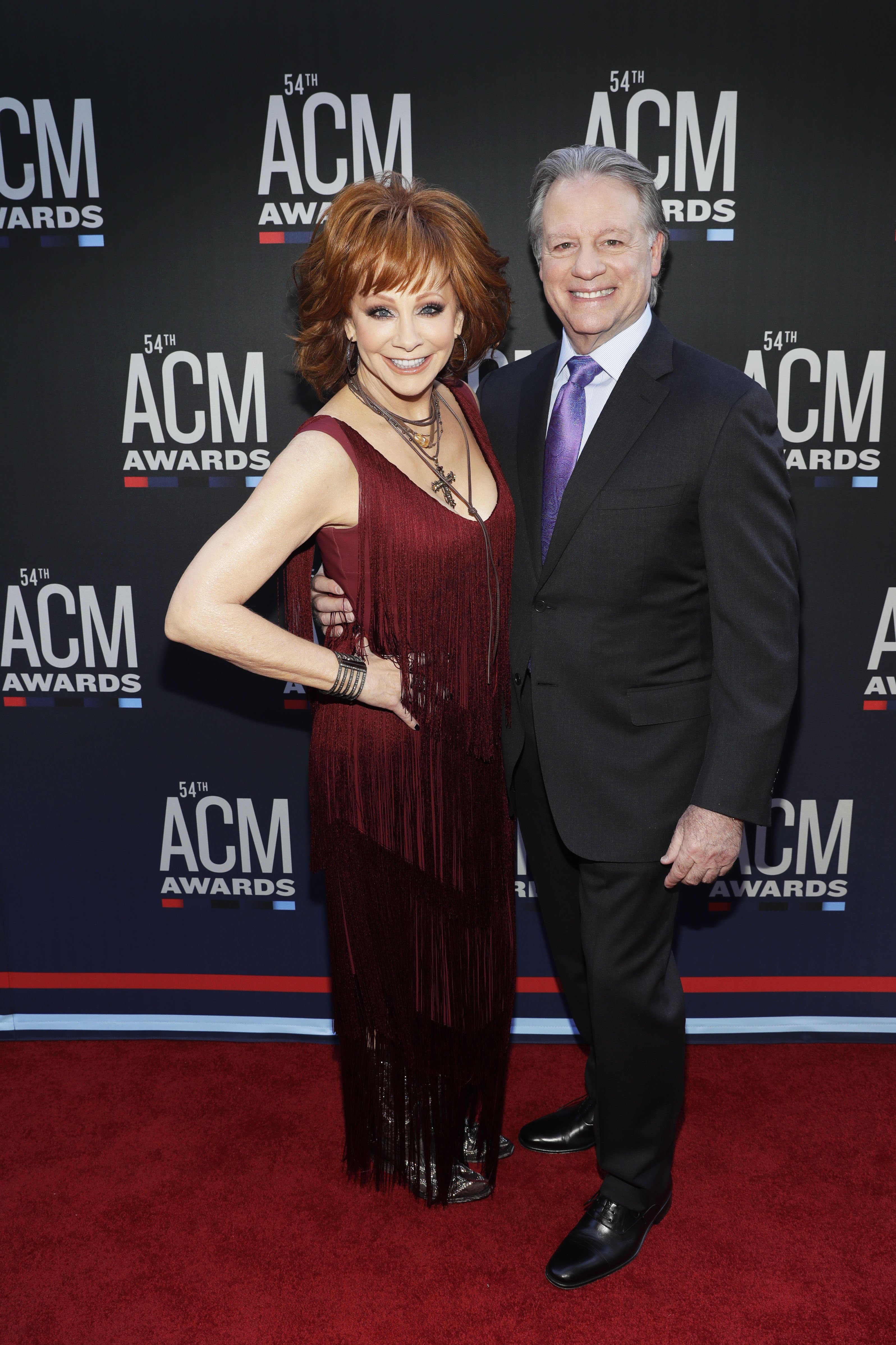 Reba McEntire and Anthony “Skeeter” Lasuzzo attend the 54th Academy Of Country Music Awards on April 07, 2019 ,in Las Vegas, Nevada. | Source: Getty Images.