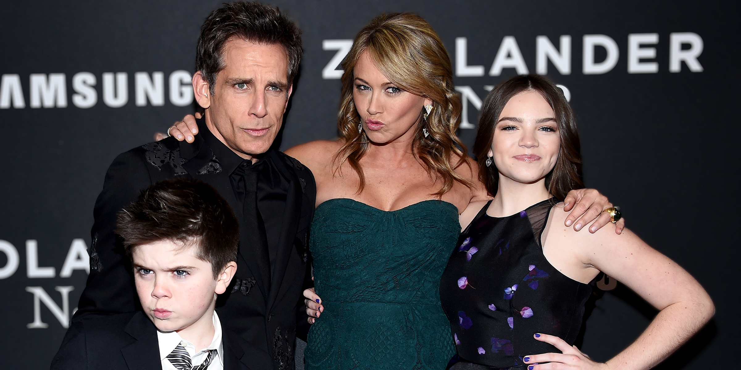 Christine Taylor, Ella and Ben Stiller | Source: Getty Images