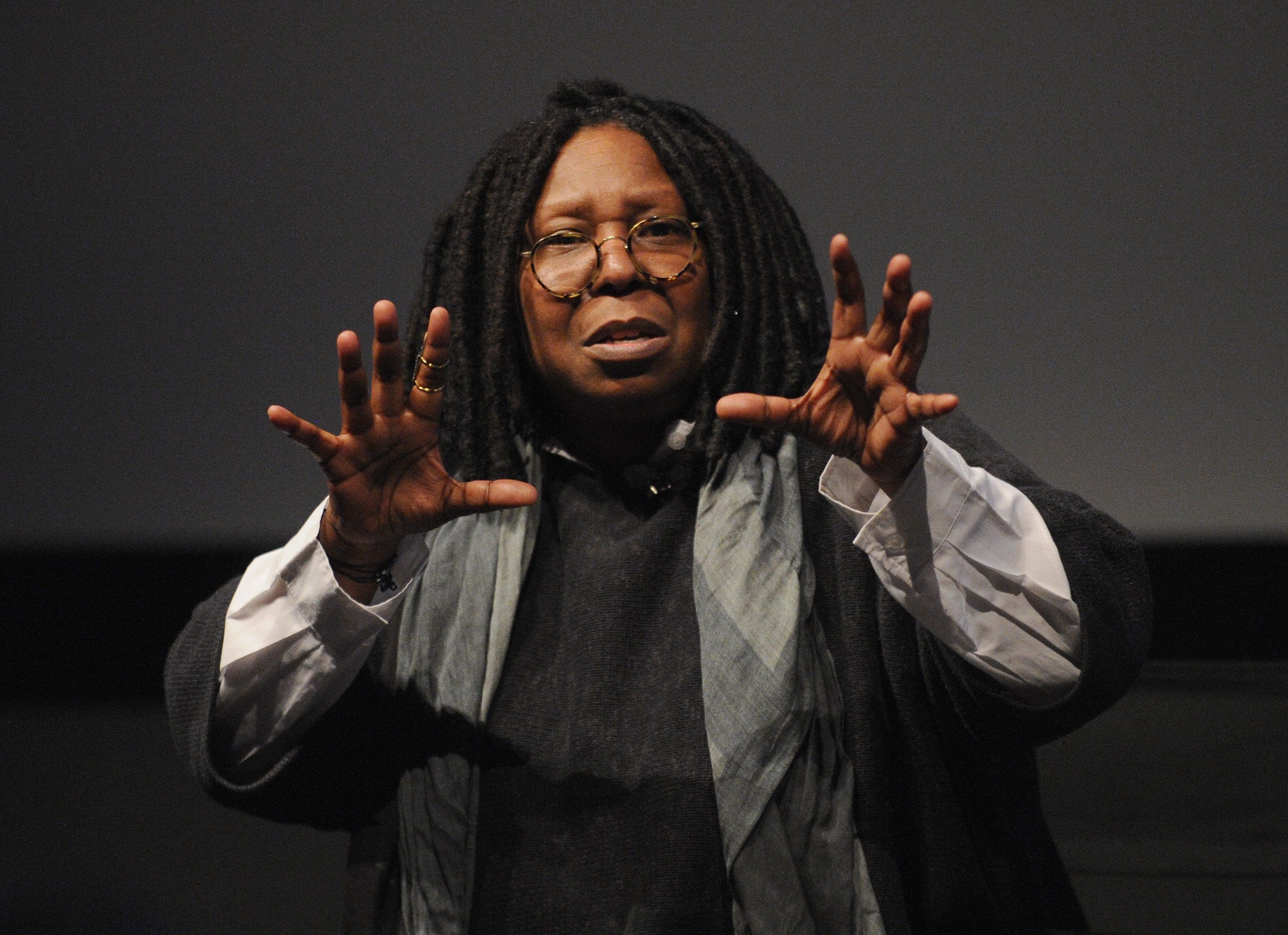 Whoopi Goldberg speaks during "I Got Somethin' To Tell You" screening and Q+A with Director Whoopi Goldberg exclusively for American Express cardmembers at SVA Theatre 1 on April 22, 2013 | Photo: GettyImages