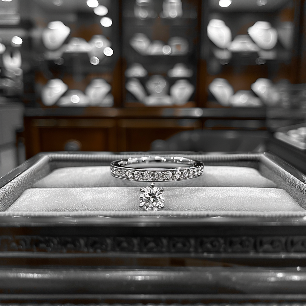 The ring in a pawn shop | Source: Midjourney