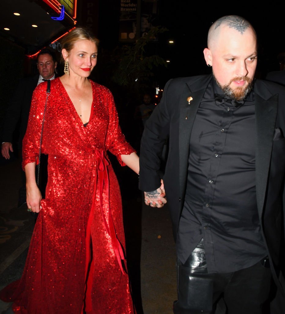 Cameron Diaz and Benji Madden are seen on April 14, 2018 in Los Angeles, California. | Photo: Getty Images