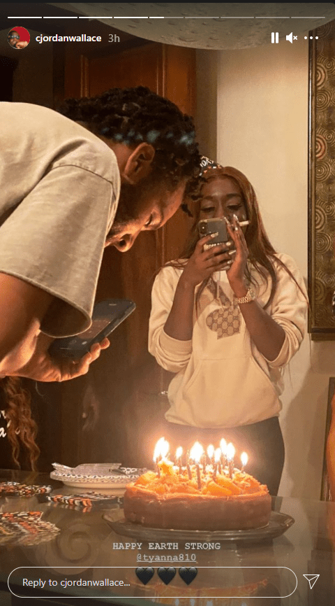 CJ Wallace and his sister T'yanna during her birthday celebration | Photo: Instagram/cjordanwallace