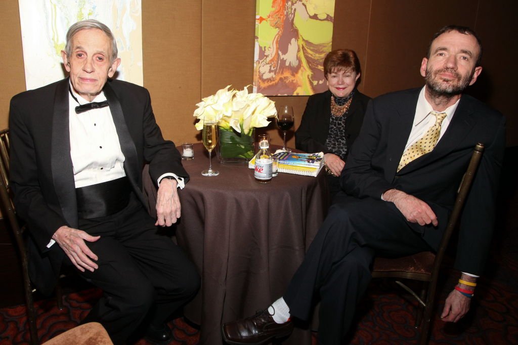 John F. Nash, Jr., Alicia Nash and John C. Nash at Mandarin Oriental on November 9, 2010 in New York | Photo: Getty Images