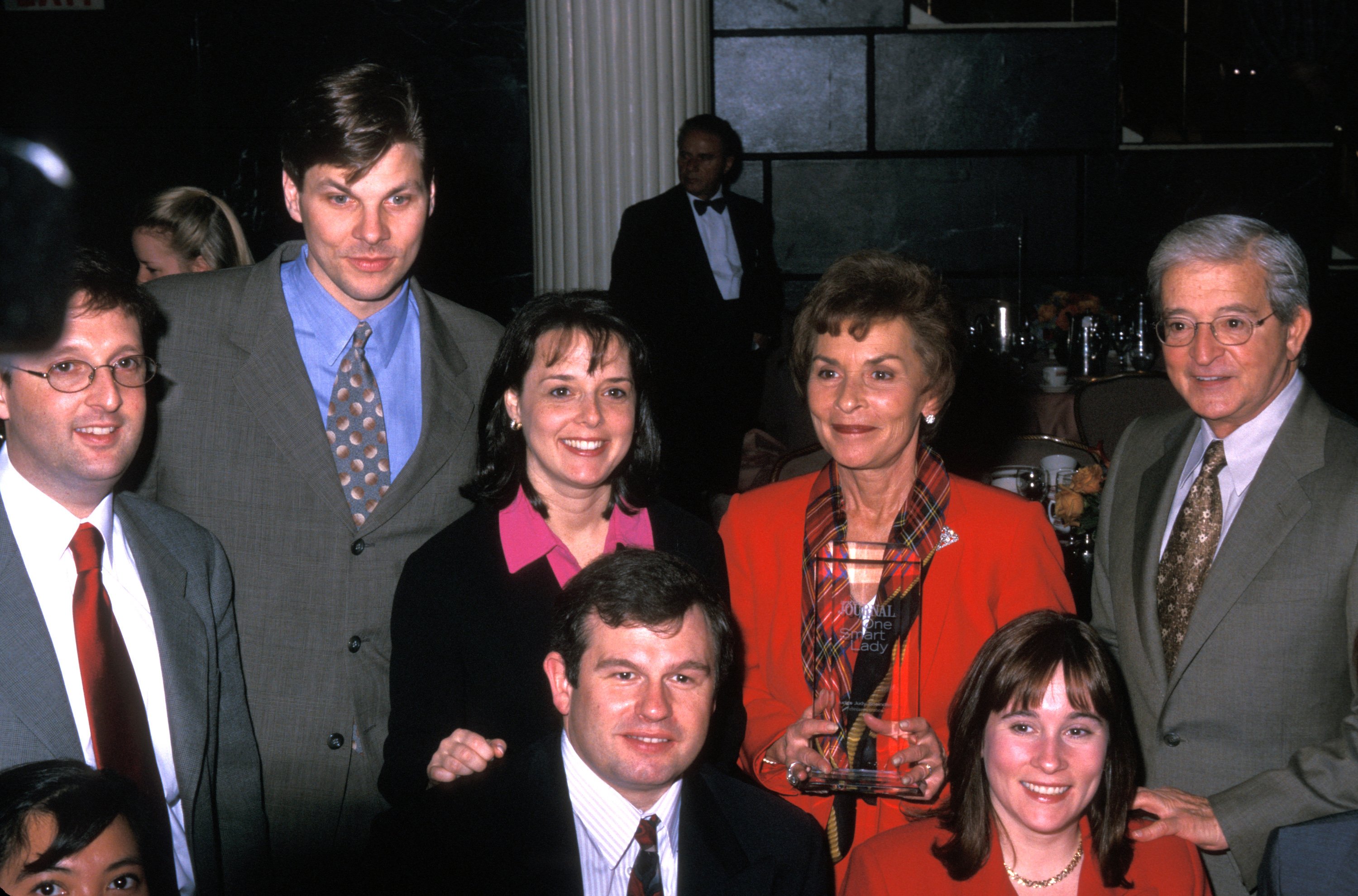 Judy Sheindlin, Jerry Sheindlin, and family on February 23, 2000 at the Waldorf Astoria Hotel in New York City. | Source: Getty Images