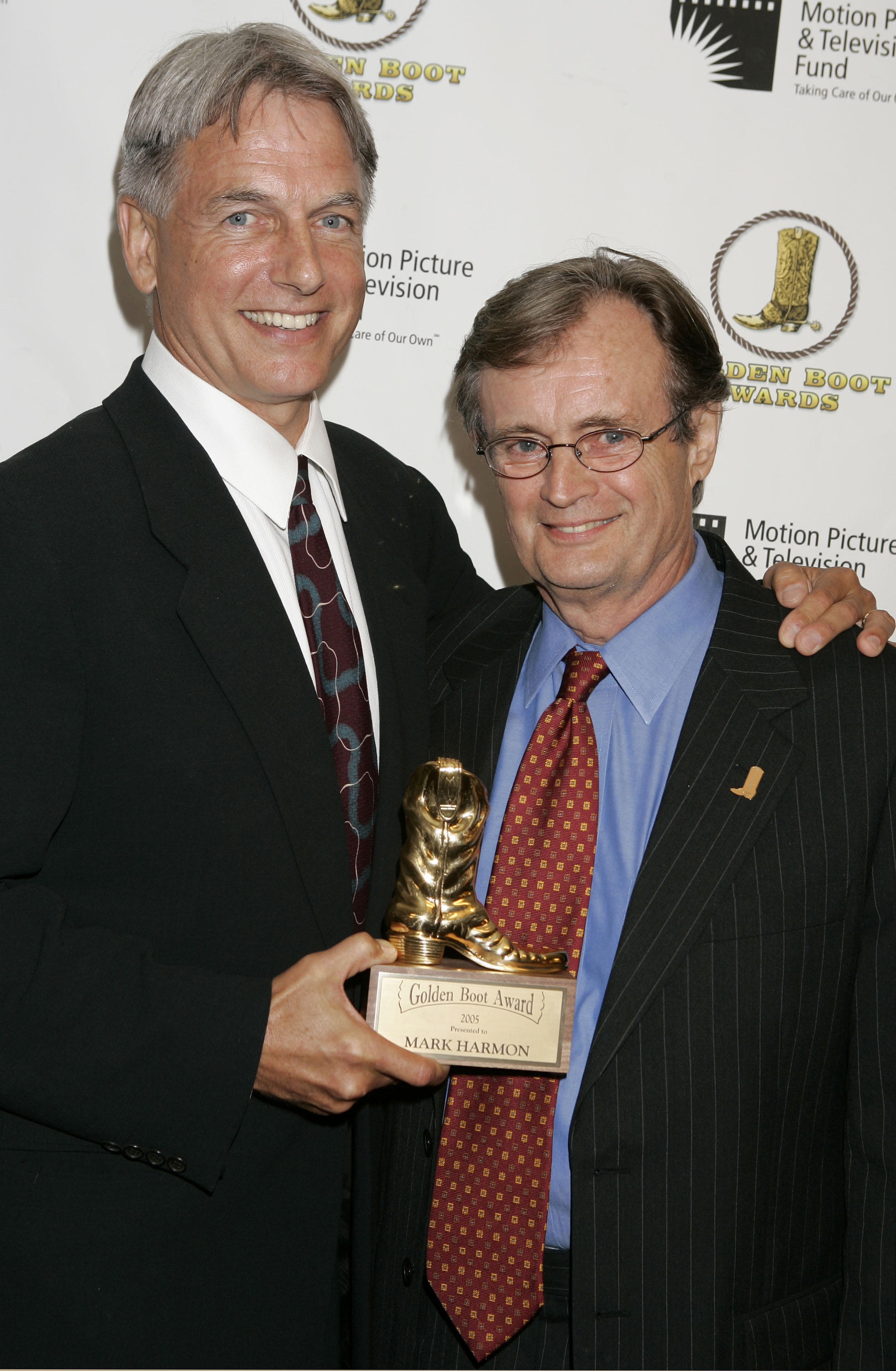 Mark Harmon and David McCallum at the 23rd Annual Golden Boot Awards on August 13, 2005 | Source: Getty Images