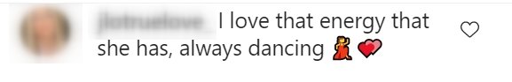 Fan's comment under a video post of Jennifer Lopez dancing. | Photo: Instagram/arod